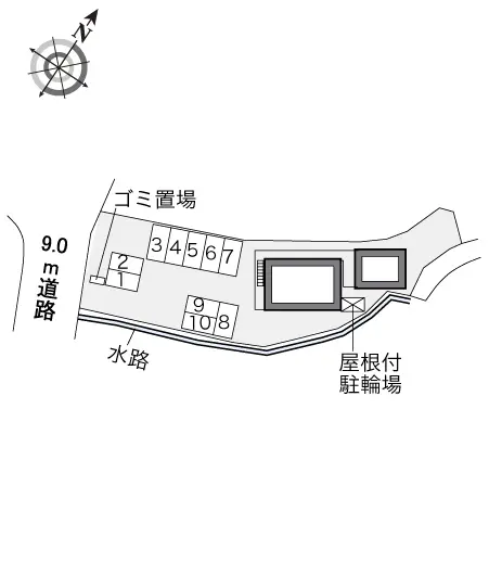 ★手数料０円★広島市東区馬木４丁目　月極駐車場（LP）